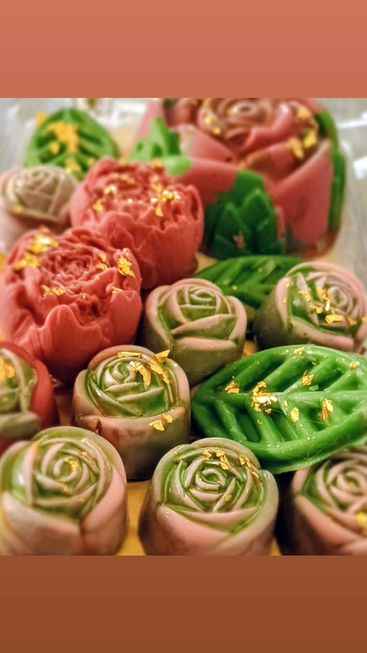 Luxury Ruby & Belgian Chocolate Blossoms
