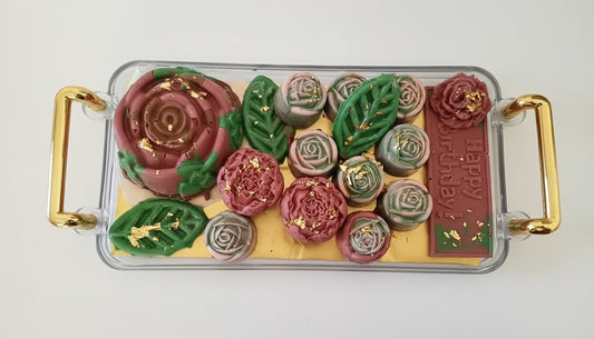 Luxury Ruby & Belgian Chocolate Blossoms