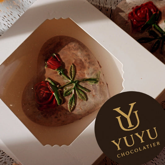 Medium Heart hand crafted full with Pistachio ganache